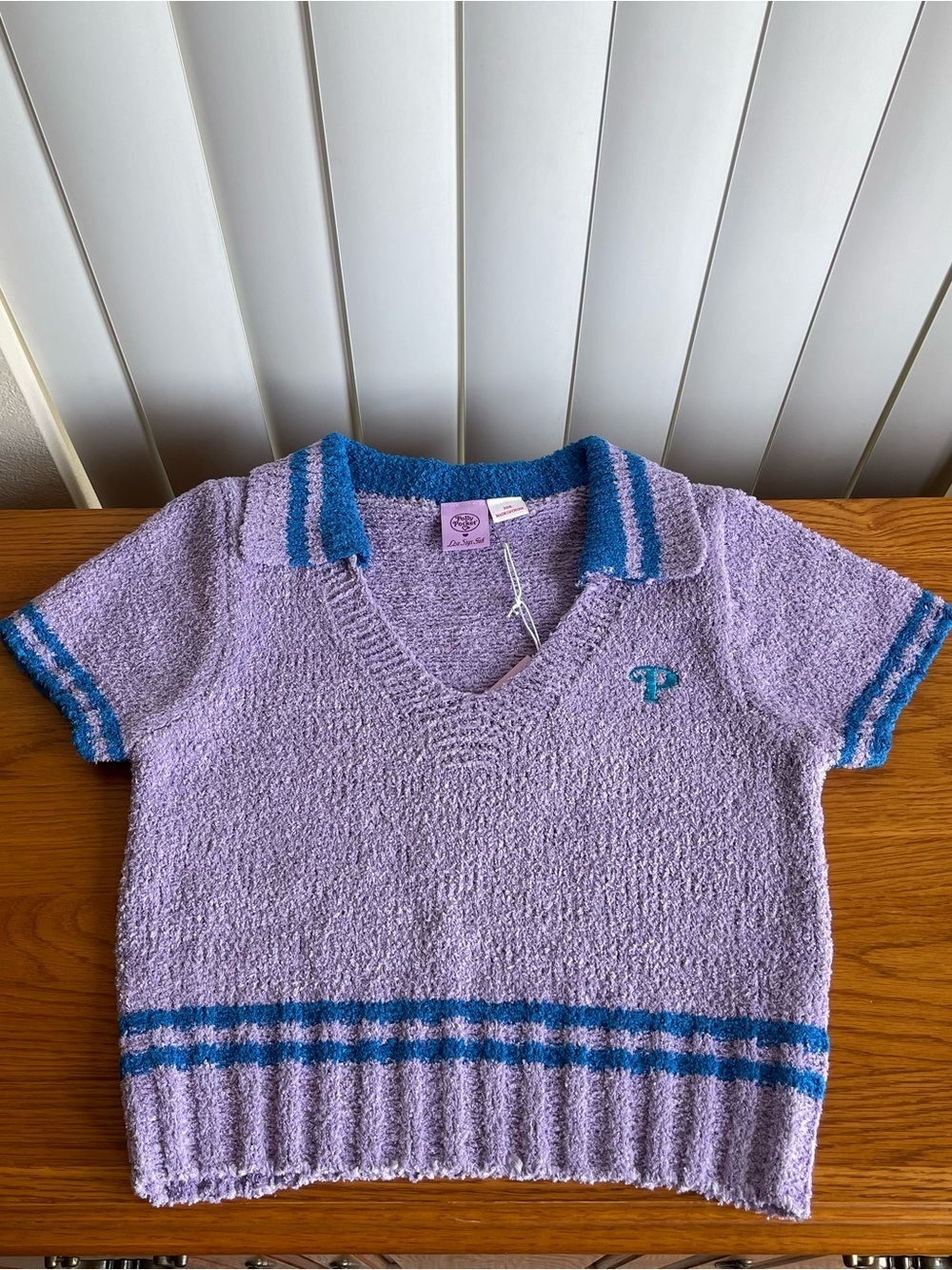 Lisa Says Gah x Polly Pocket Cynthia Fuzzy Polo Size XS/S - Picture 9 of 11